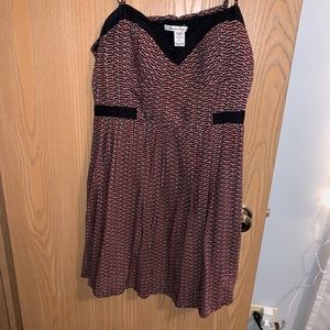 Patterned Sundress Black Red Orange GOOD CONDITION